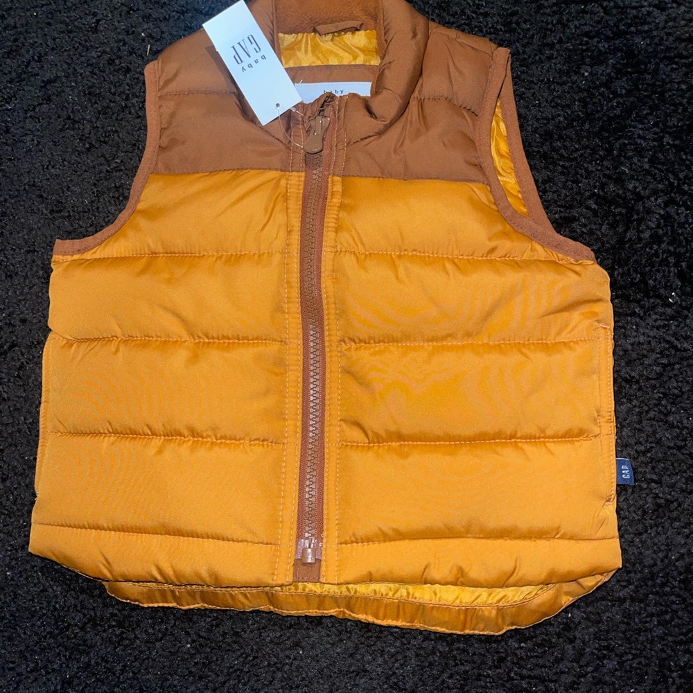 GAP Factory Kids Brownish Puffer Vest